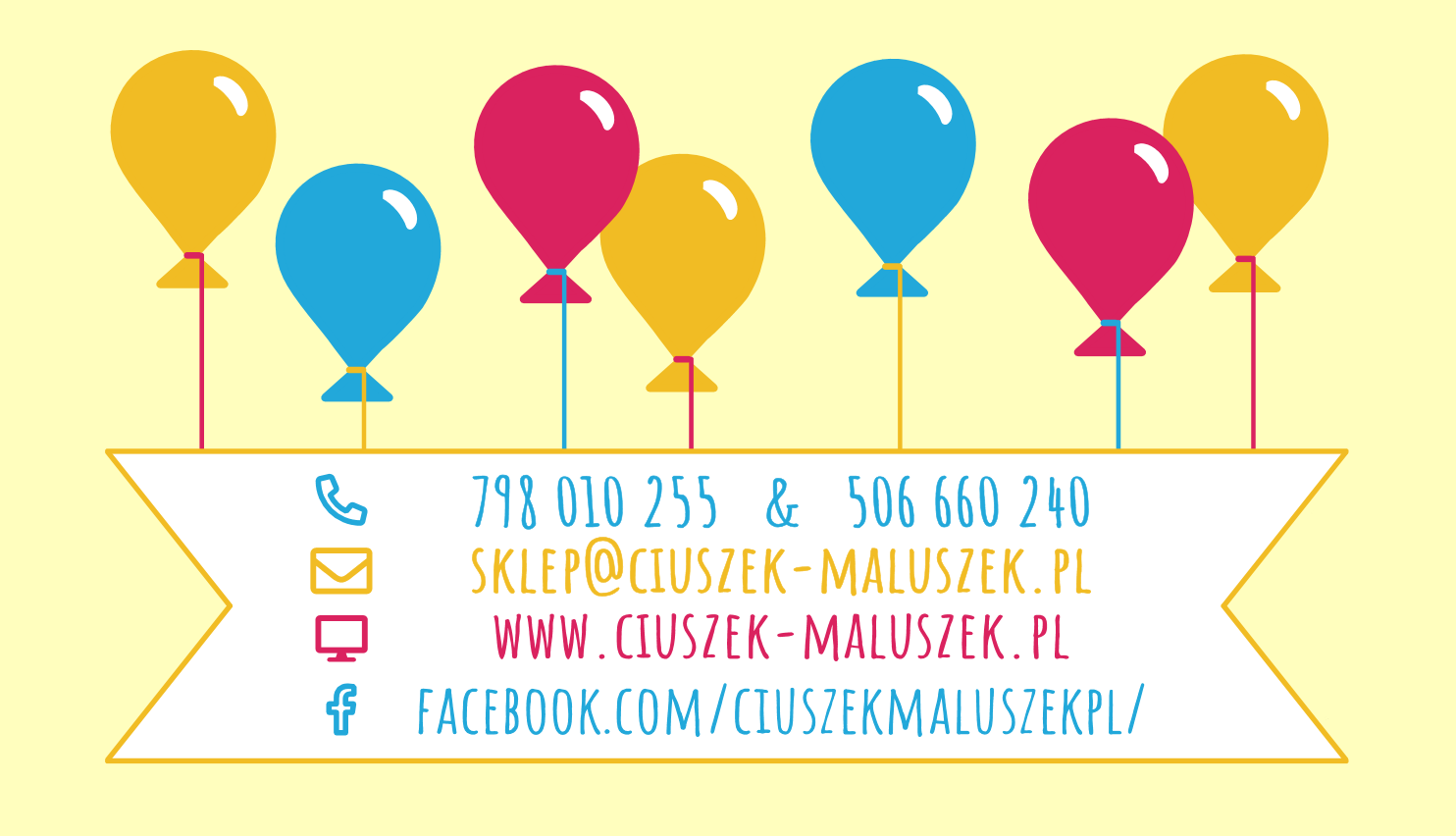 view of the Ciuszek-maluszek business card