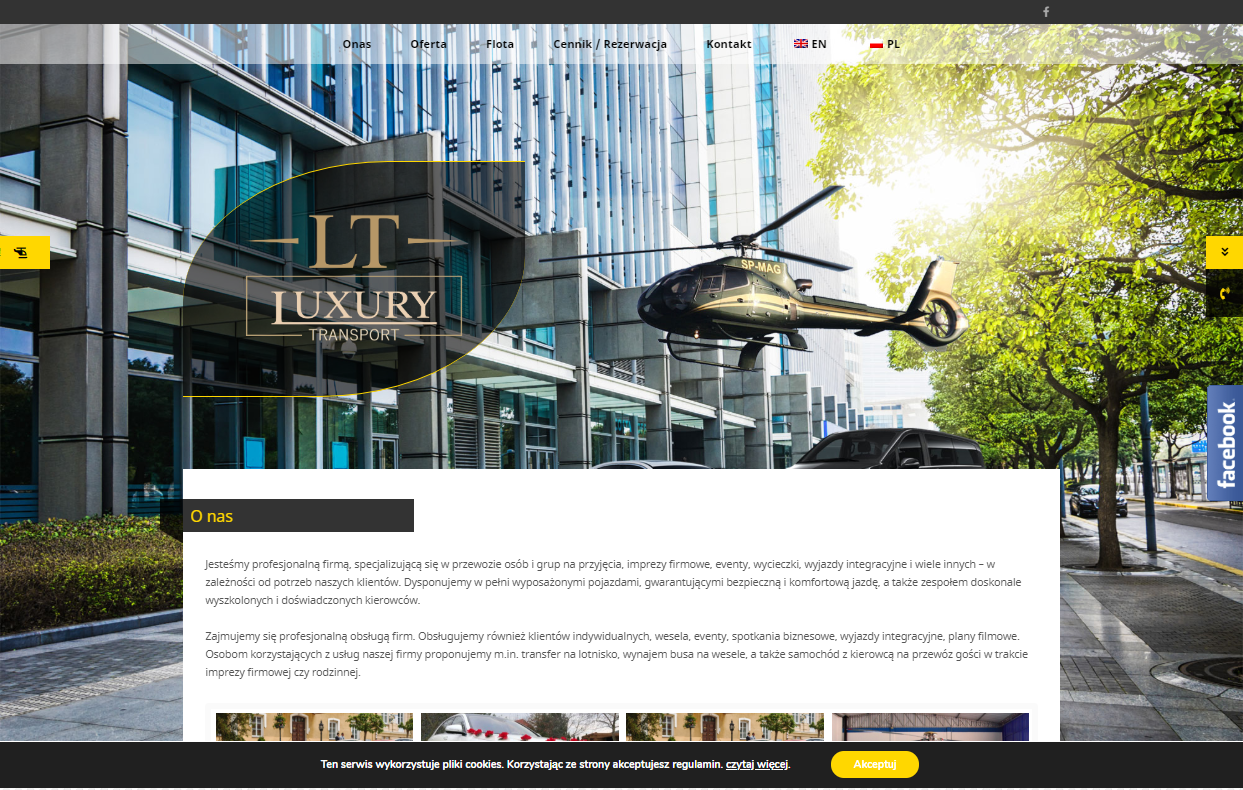 view of the LT website